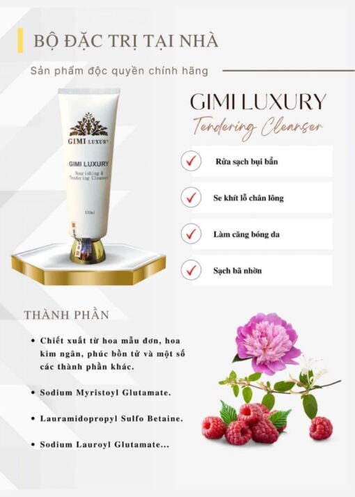 Sữa rửa mặt Gimi Luxury Gold